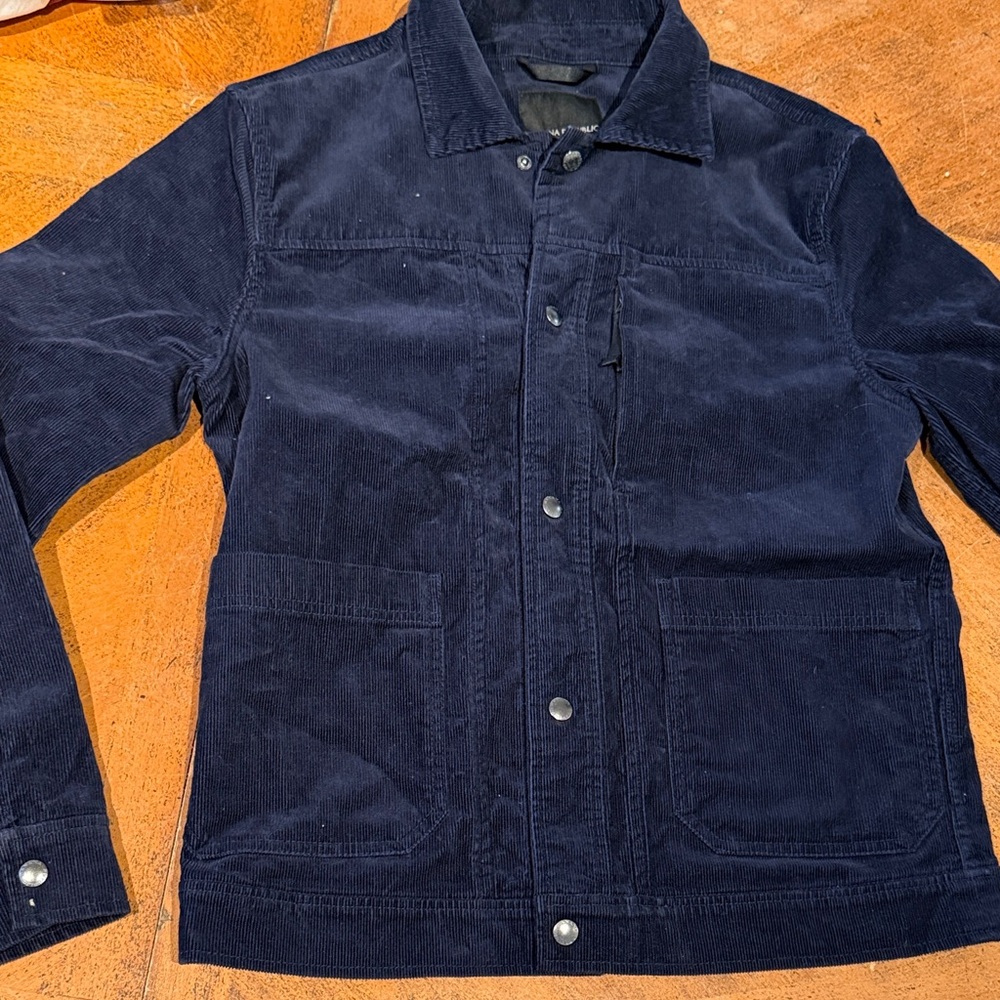 Banana Republic Men's Dark Blue Corduroy Jacket